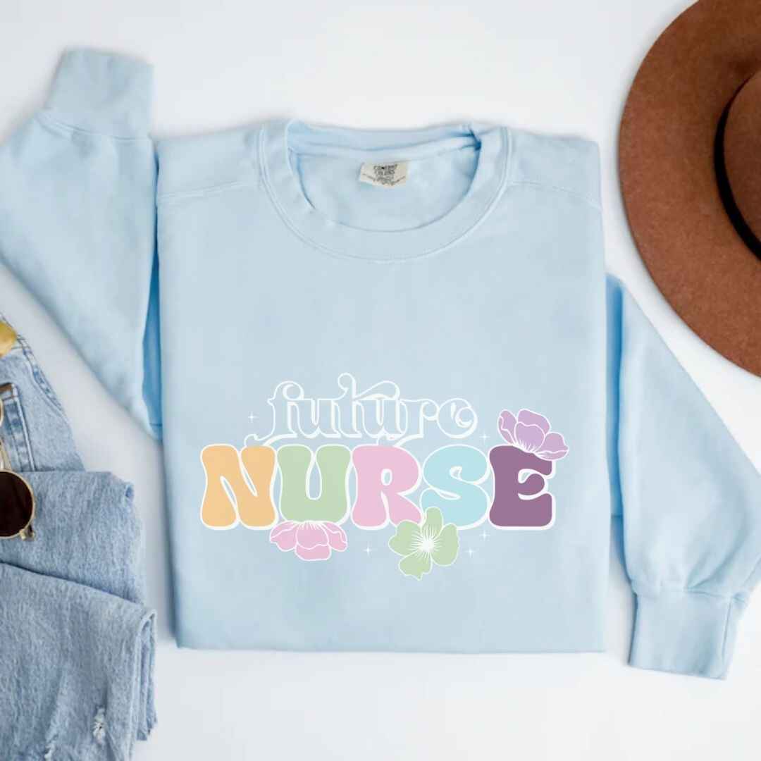 Floral Future Nurse Sweatshirt