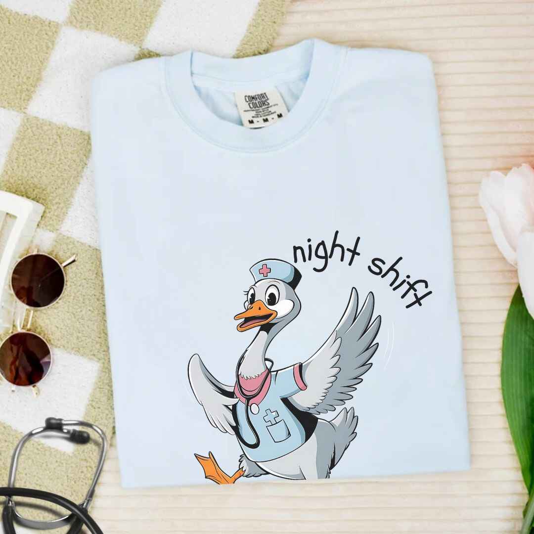 Night Shift Silly Goose Funny T-shirt