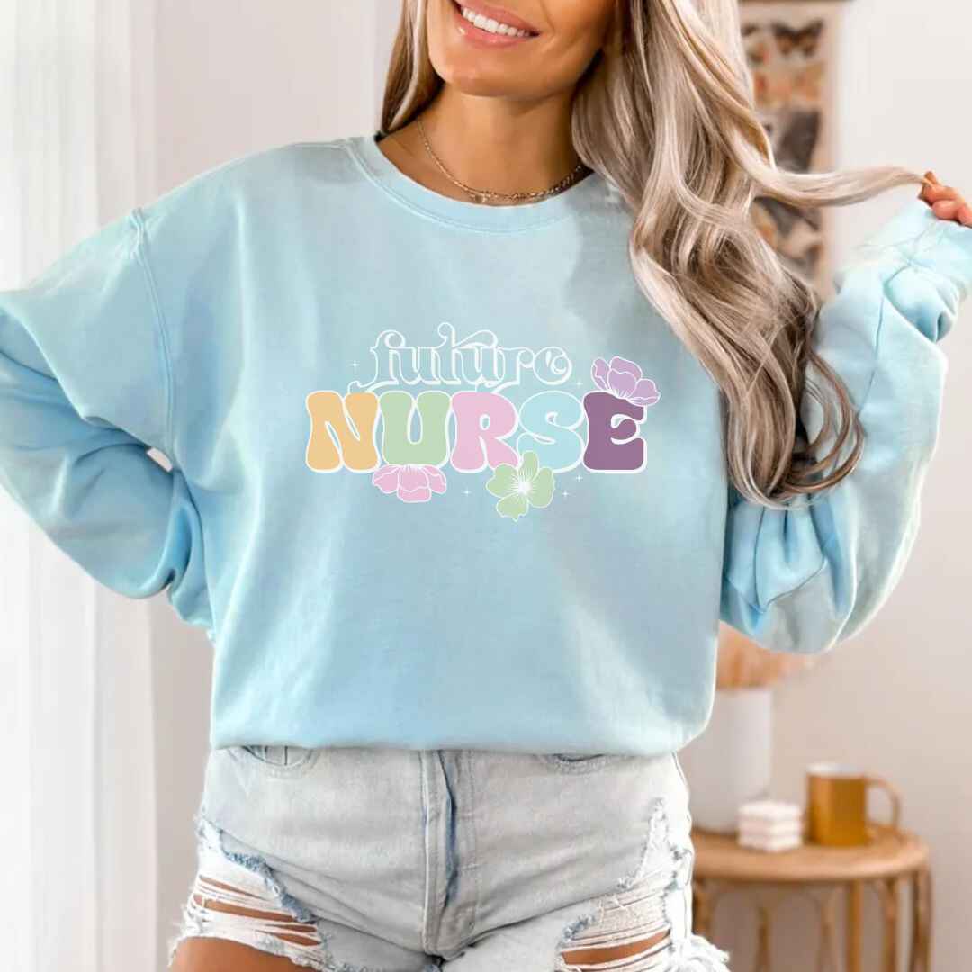 Floral Future Nurse Sweatshirt