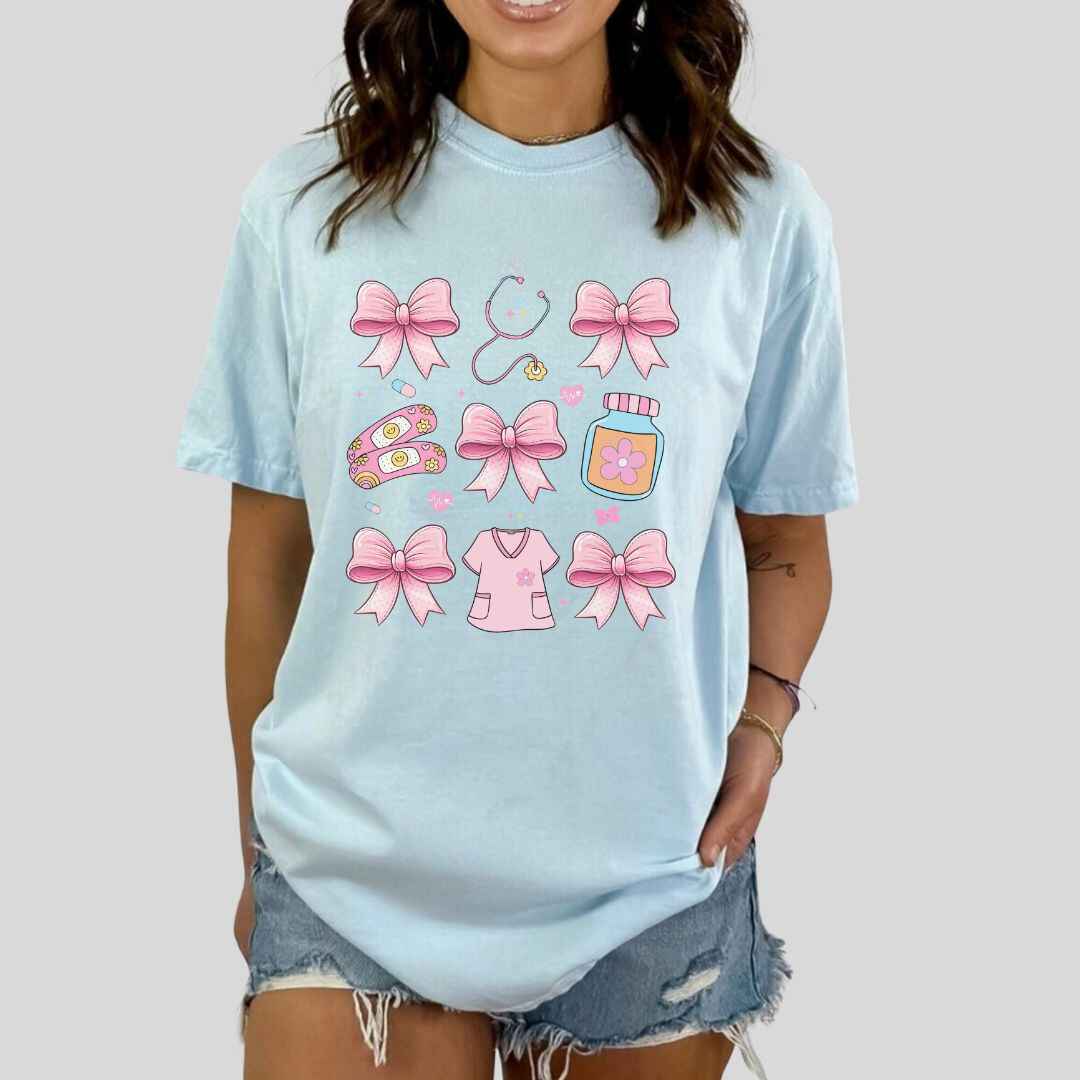 Girly Coquette Nurse T-shirt