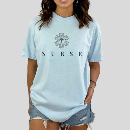 General Nurse Medical Sign Minimalist Nurse T-shirt