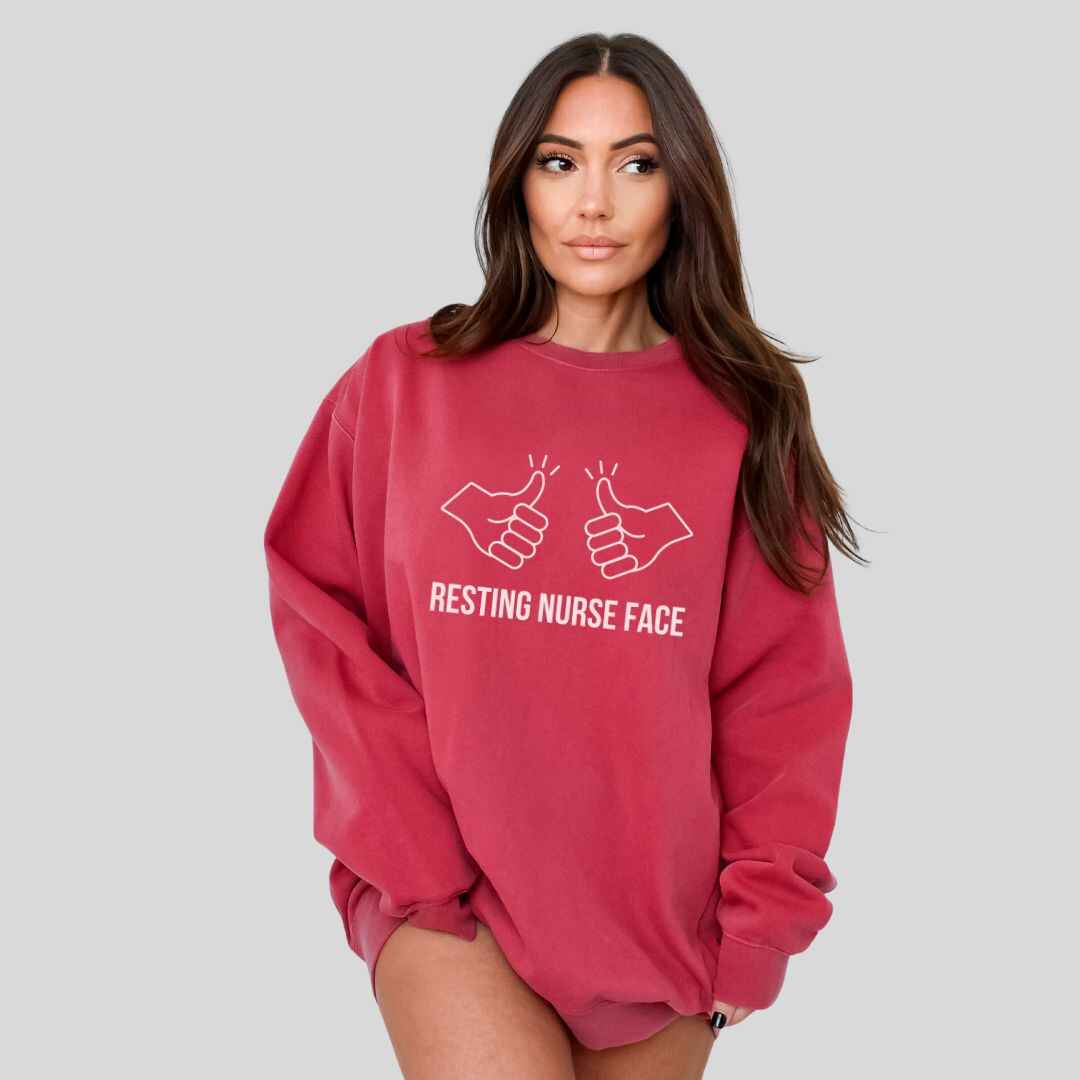 Resting Nurse Face Sweatshirt