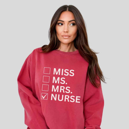 Nurse Checkbox Sweatshirt