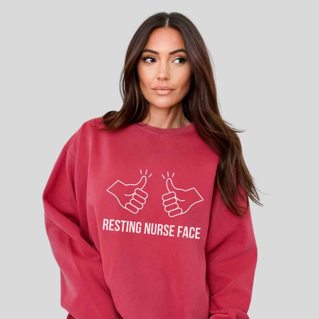 Resting Nurse Face Sweatshirt
