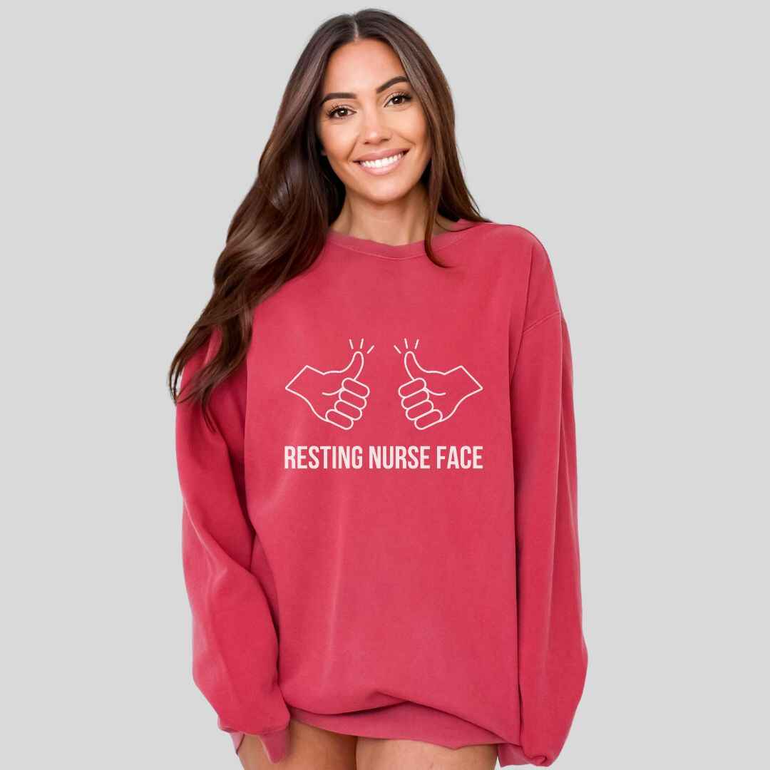 Resting Nurse Face Sweatshirt