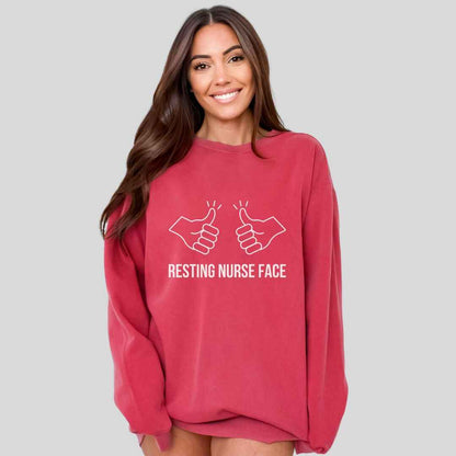 Resting Nurse Face Sweatshirt