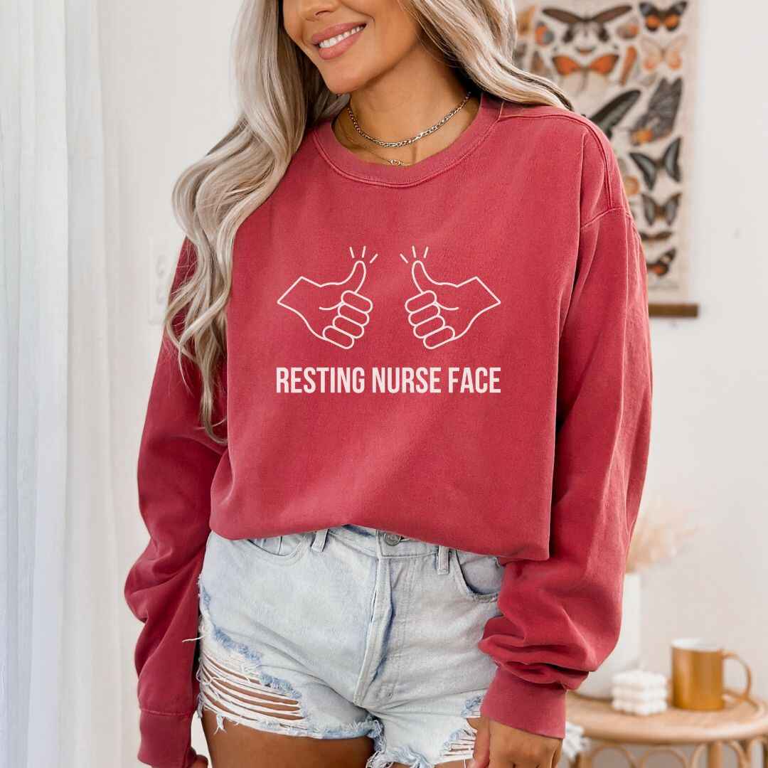 Resting Nurse Face Sweatshirt