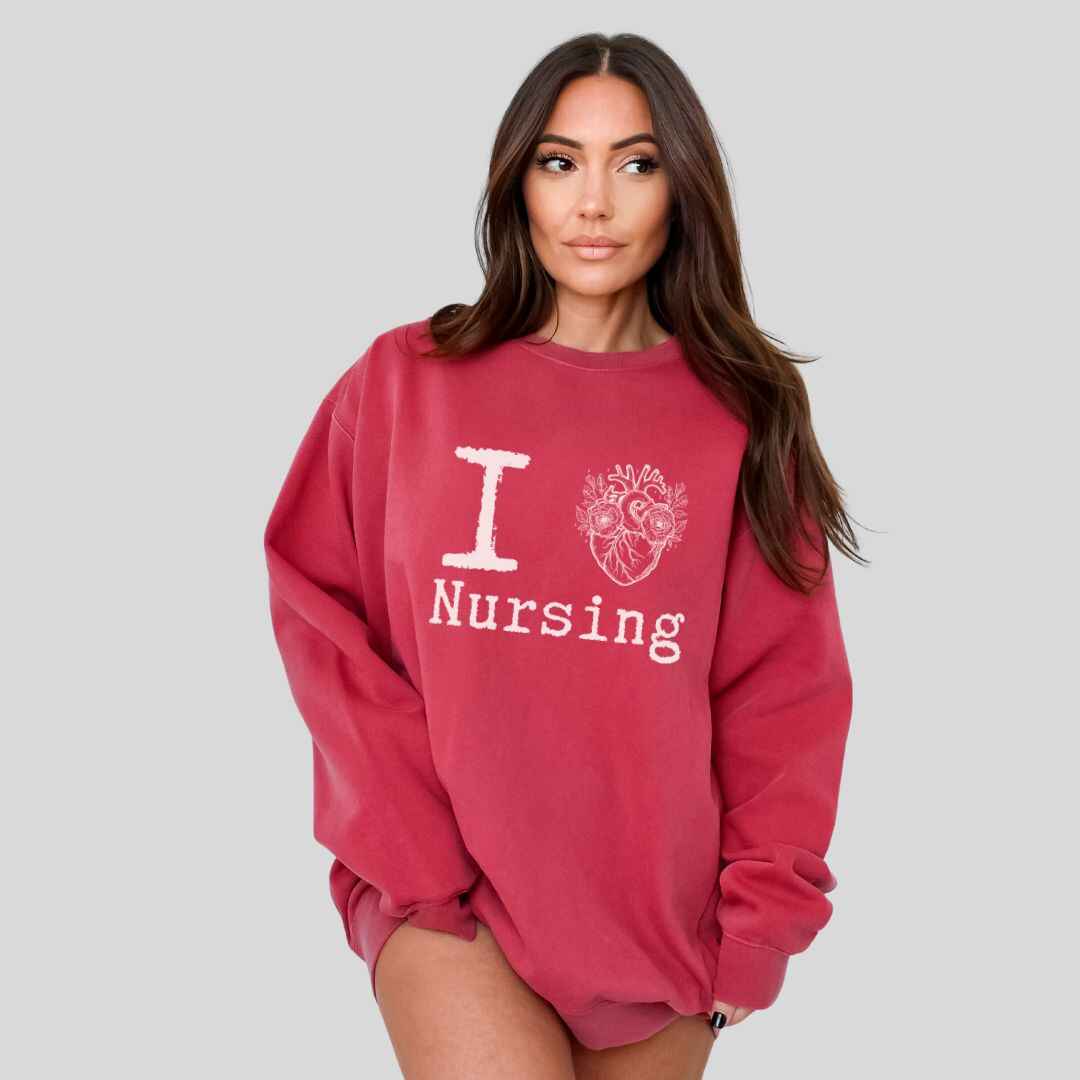 I Heart Nursing Sweatshirt