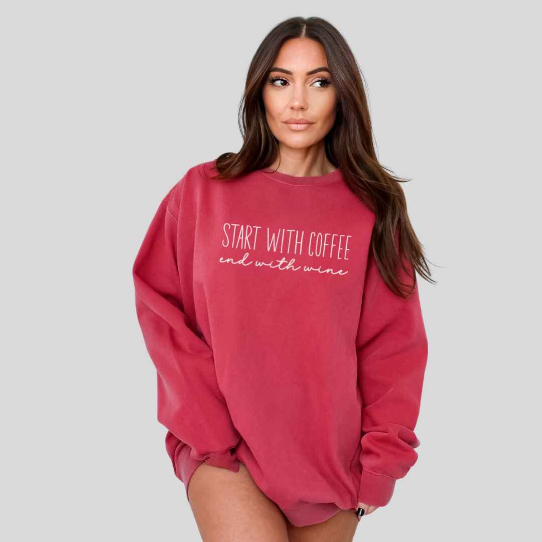 Start With Coffee Sweatshirt