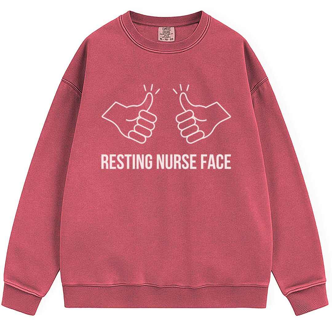 Resting Nurse Face Sweatshirt