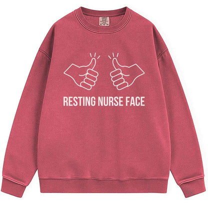 Resting Nurse Face Sweatshirt