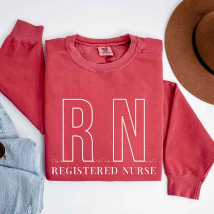 Registered Nurse RN EKG Minimalist Sweatshirt