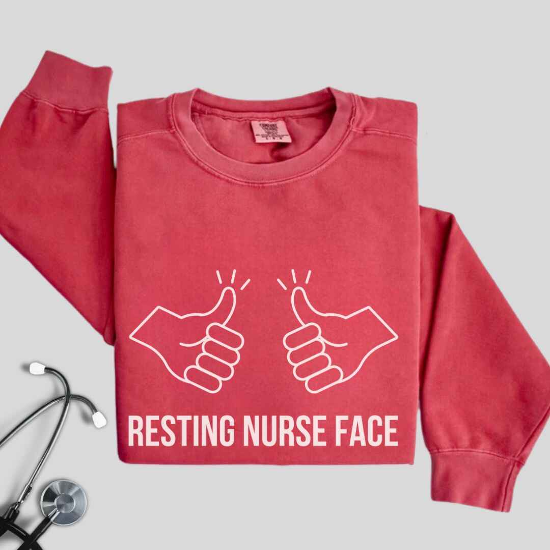 Resting Nurse Face Sweatshirt