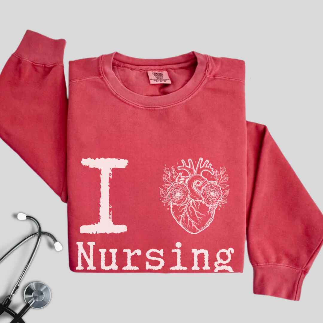 I Heart Nursing Sweatshirt