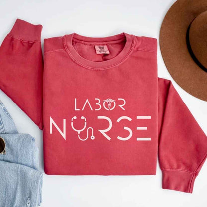 Labor And Delivery L&D Minimalist Nurse Sweatshirt