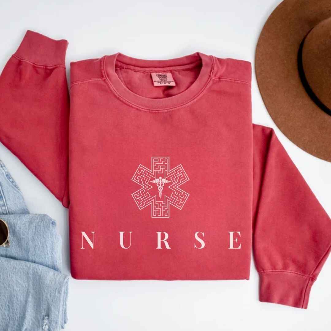 General Nurse Medical Sign Minimalist Nurse Sweatshirt