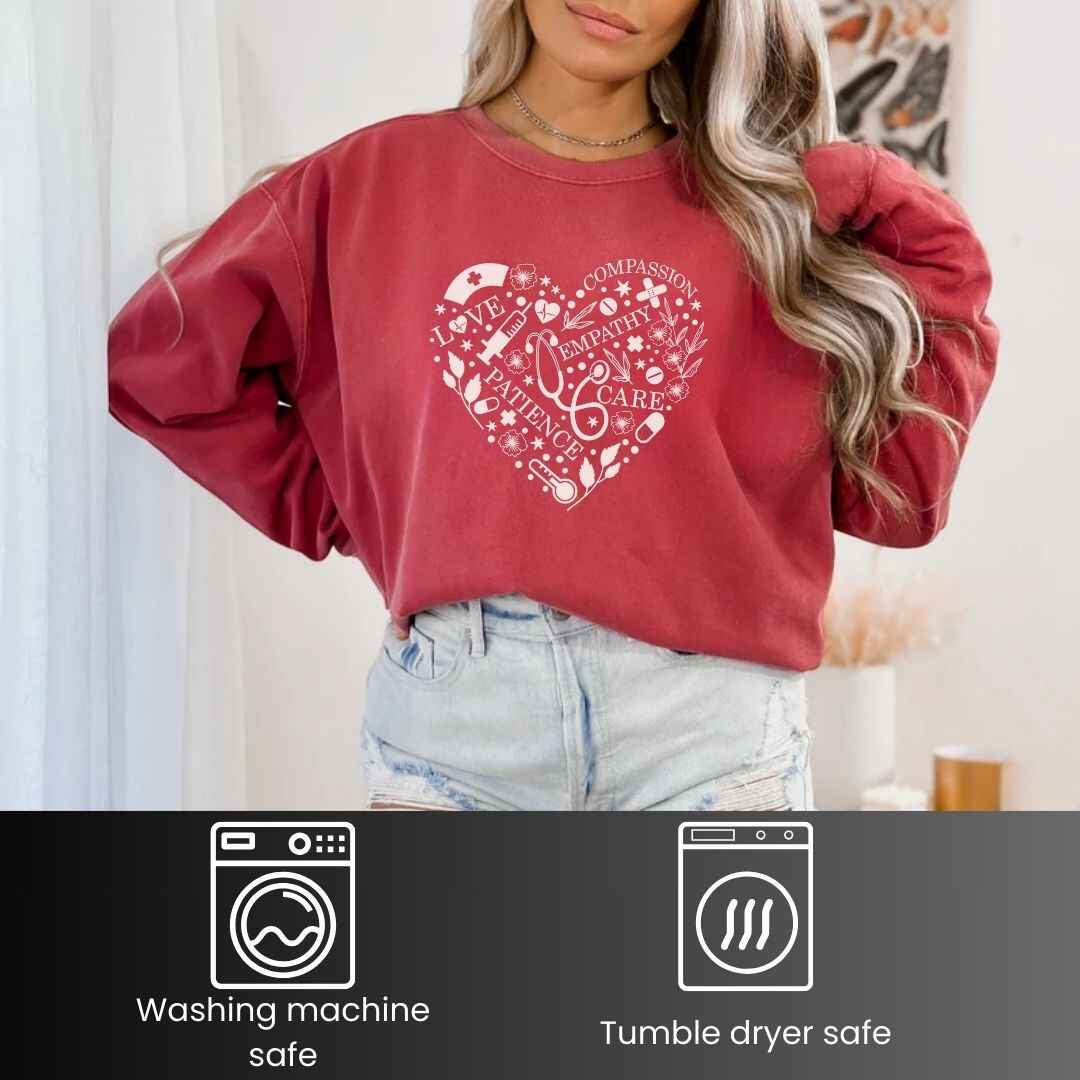 Love, Compassion, Empathy Heart Sweatshirt