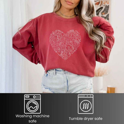 For The Love Of Medicine Heart Sweatshirt