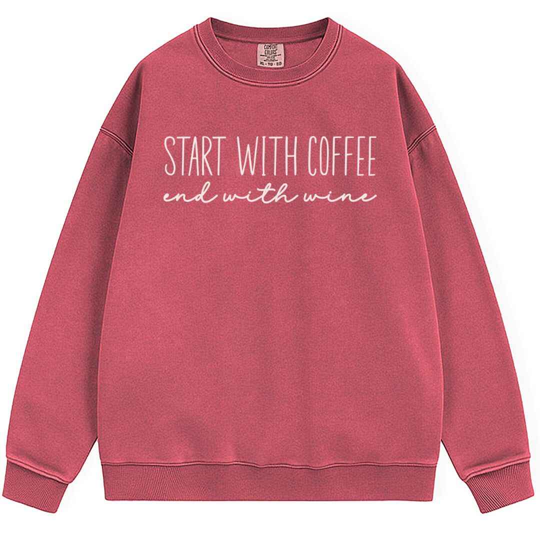 Start With Coffee Sweatshirt