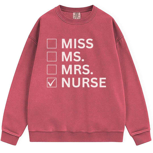 Nurse Checkbox Sweatshirt