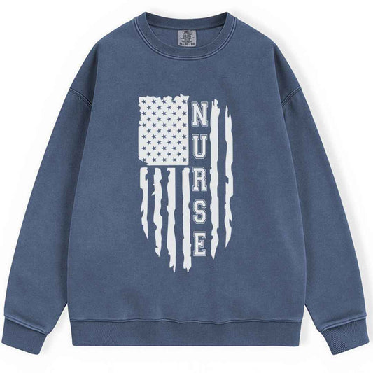 Nurse USA Flag Sweatshirt