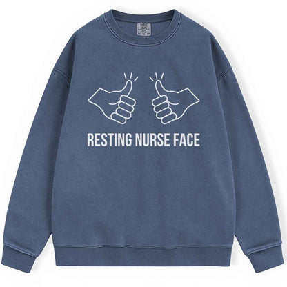 Resting Nurse Face Sweatshirt