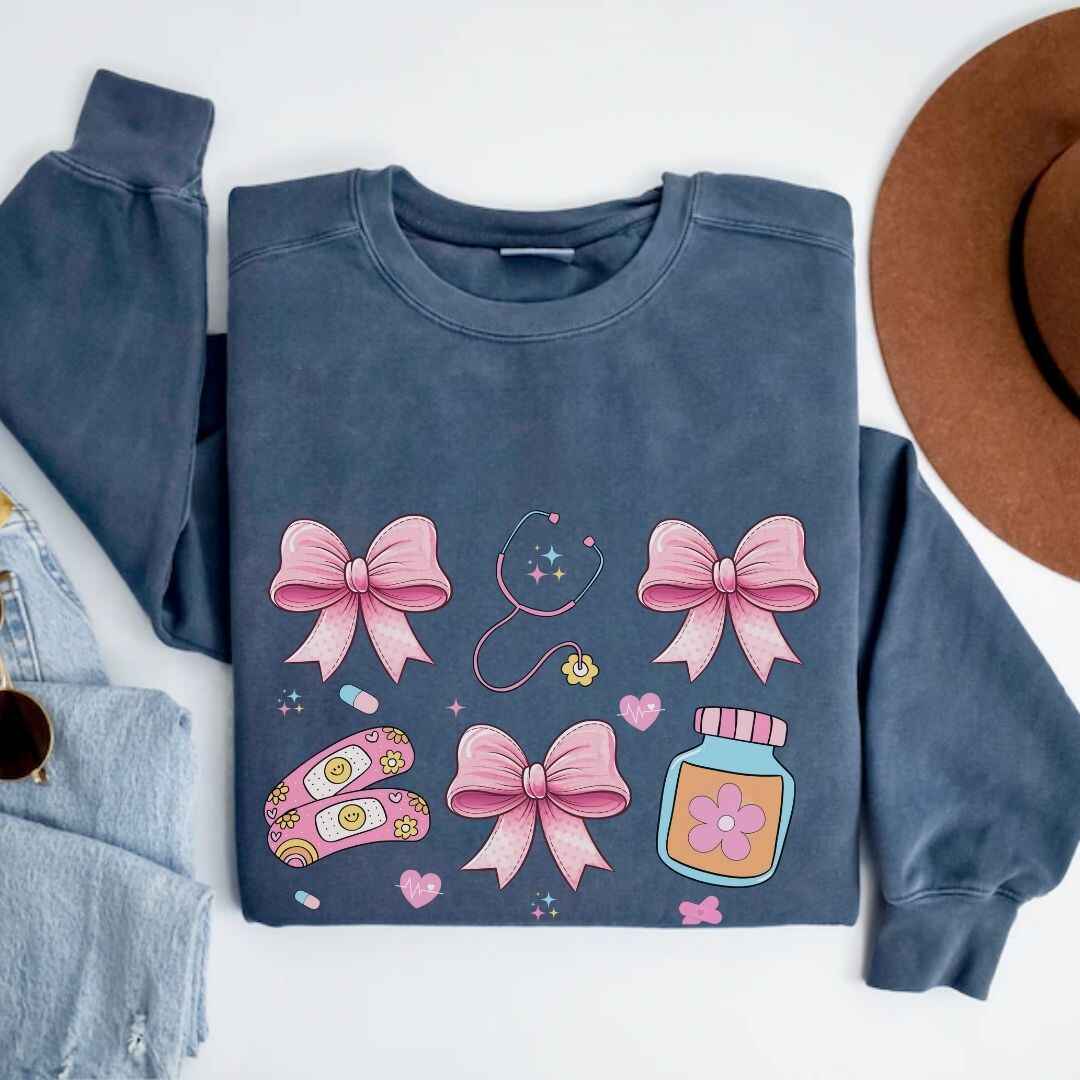 Girly Coquette Nurse Sweatshirt