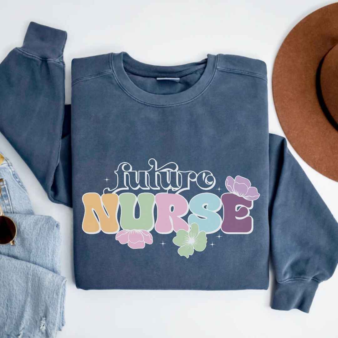 Floral Future Nurse Sweatshirt