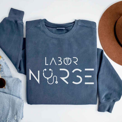 Labor And Delivery L&D Minimalist Nurse Sweatshirt