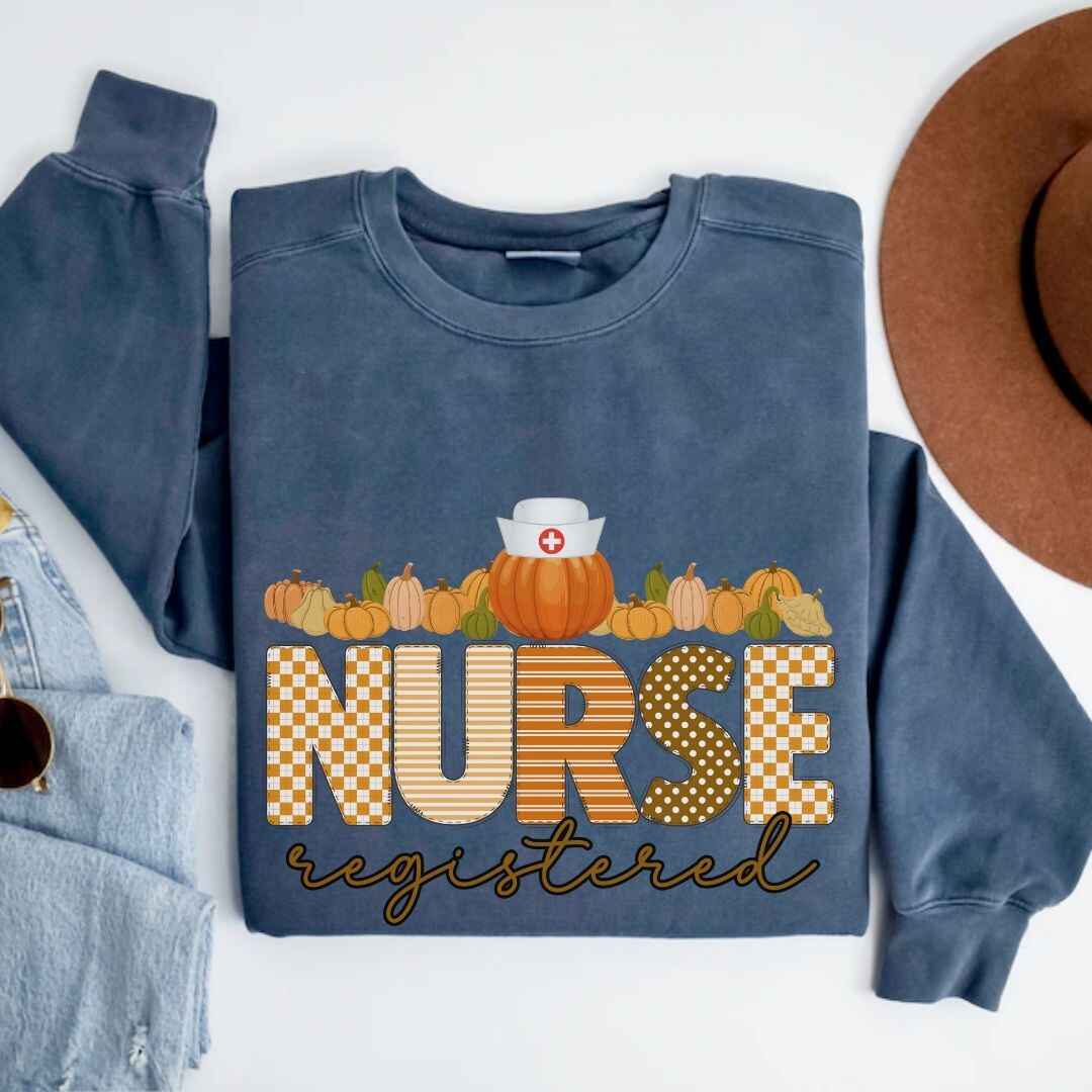 Registered Nurse Pumpkin Fall Sweatshirt