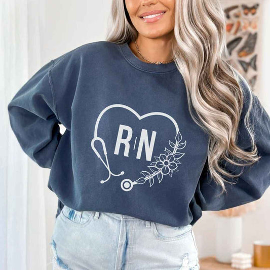 Registered Nurse Heart Stethoscope Sweatshirt