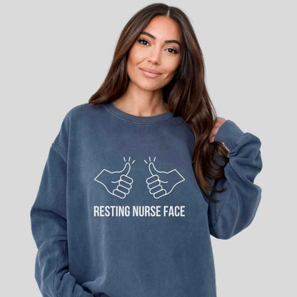Resting Nurse Face Sweatshirt