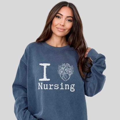 I Heart Nursing Sweatshirt
