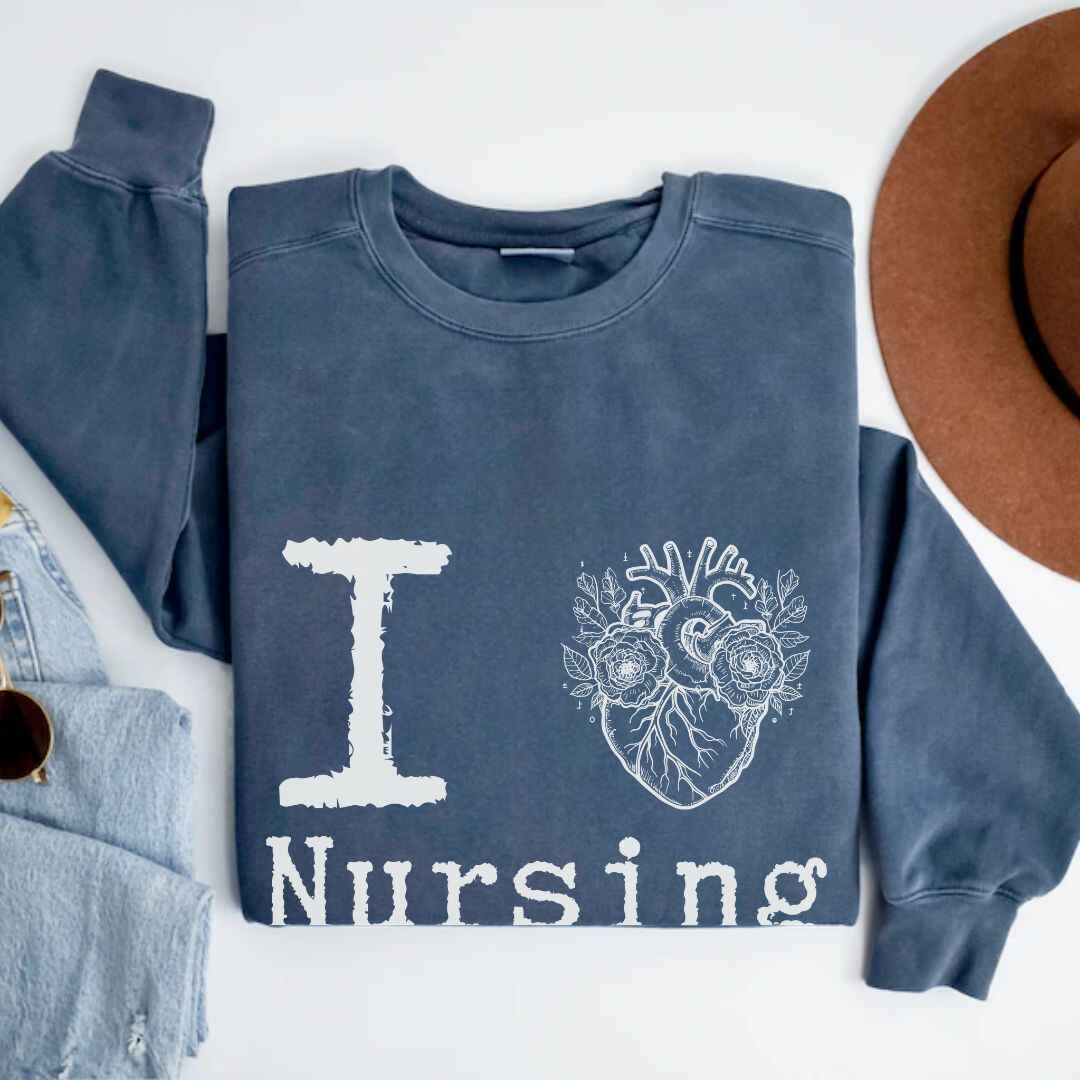 I Heart Nursing Sweatshirt