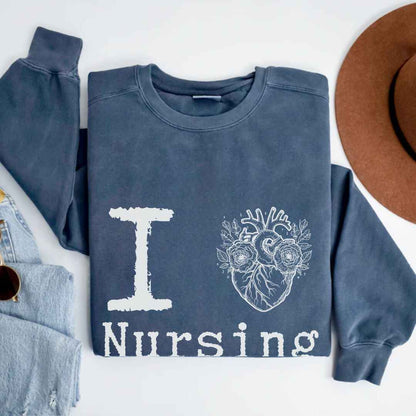 I Heart Nursing Sweatshirt