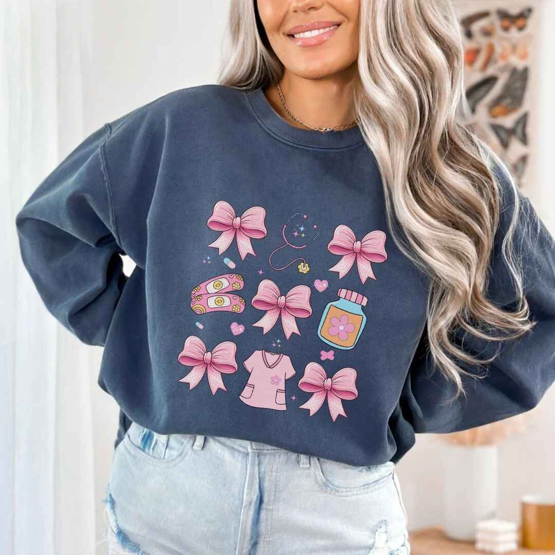 Girly Coquette Nurse Sweatshirt