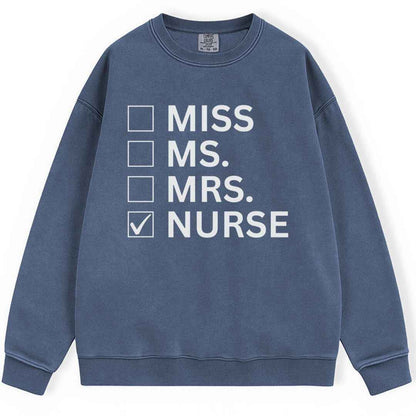 Nurse Checkbox Sweatshirt