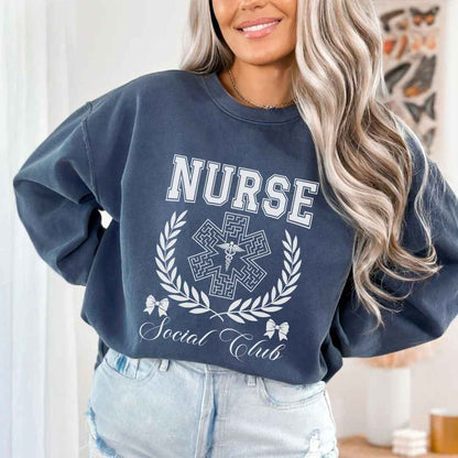 Nurse, Social Club Coquette Sweatshirt