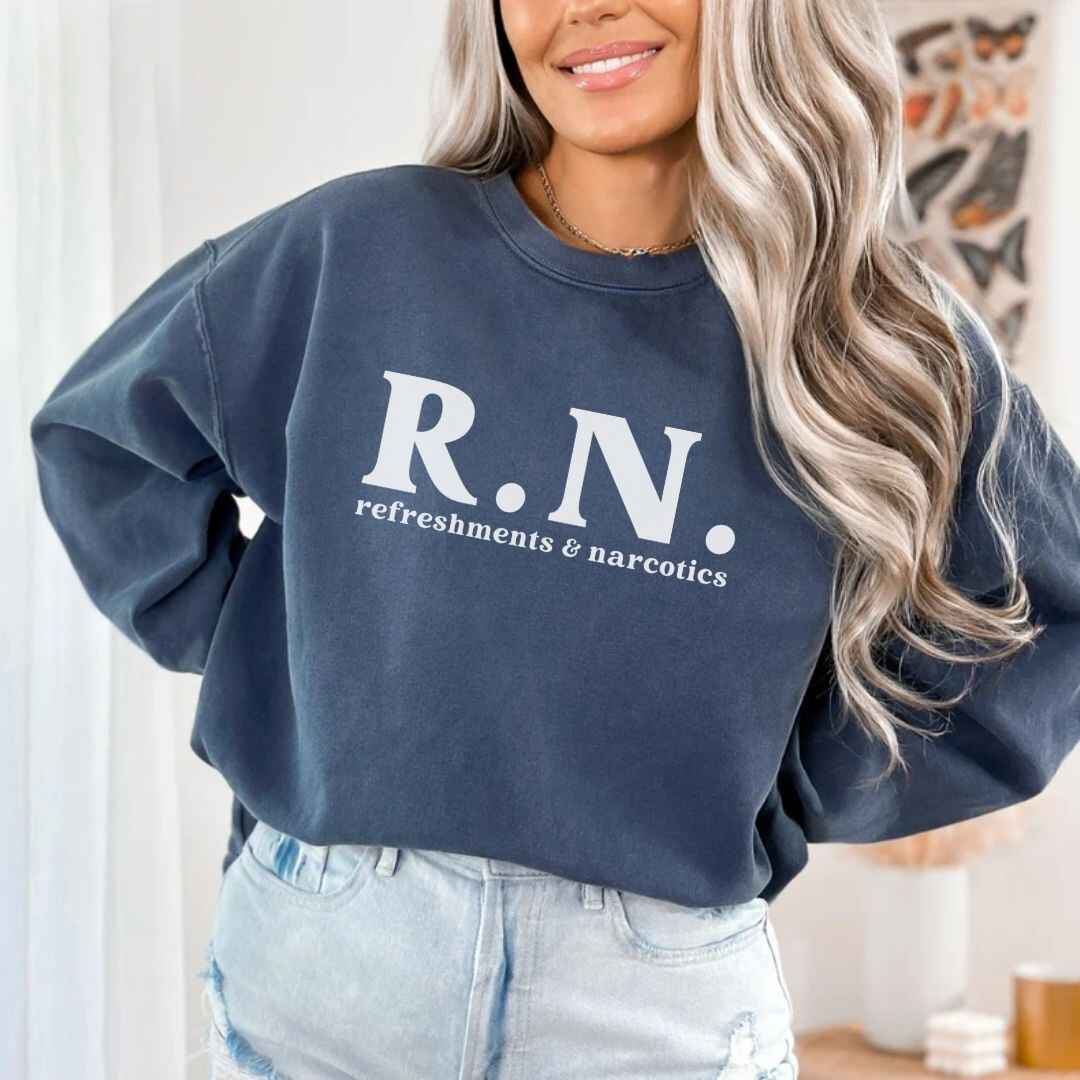 Refreshments & Narcotics Funny Sweatshirt