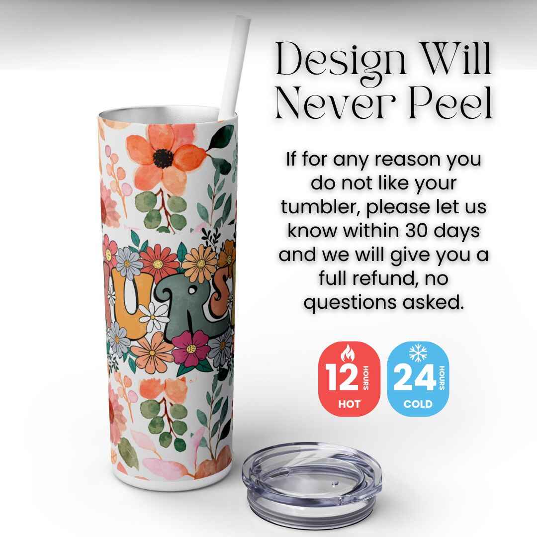 Wildflower Nurse 20oz Tumbler