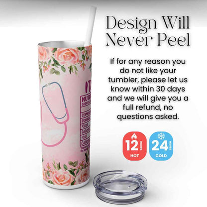 Rose Nutritional Facts  20oz Tumbler