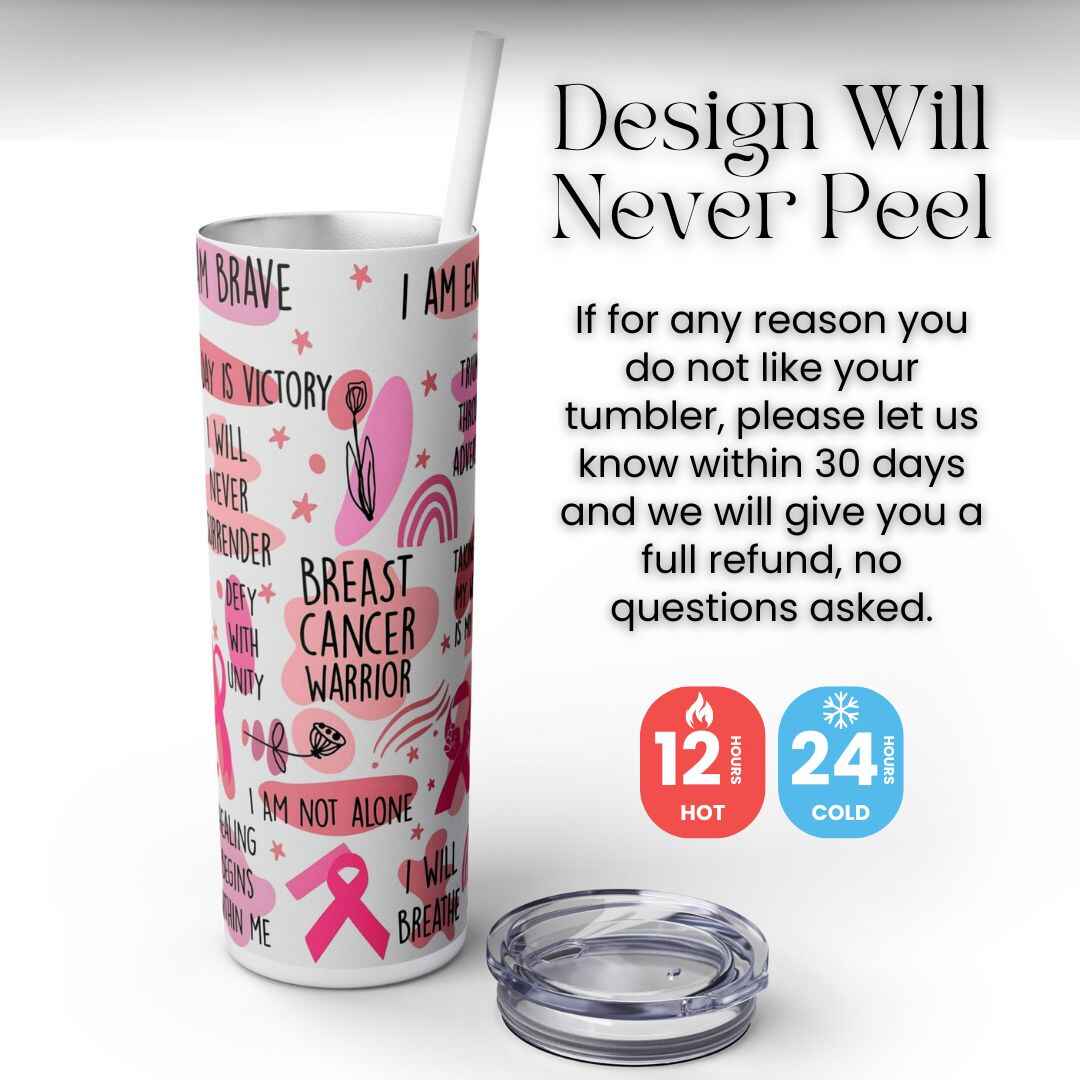 Breast Cancer Warrior 20oz Tumbler