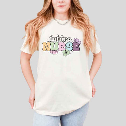 Floral Future Nurse T-shirt