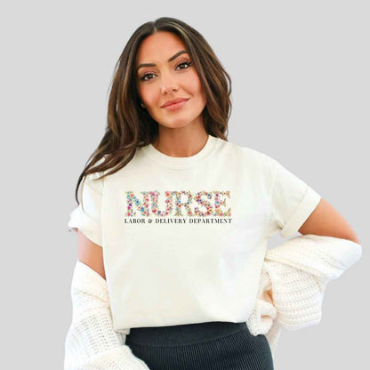 L&D Department Floral T-shirt
