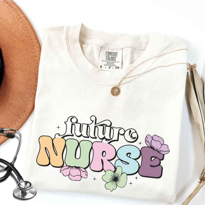 Floral Future Nurse T-shirt