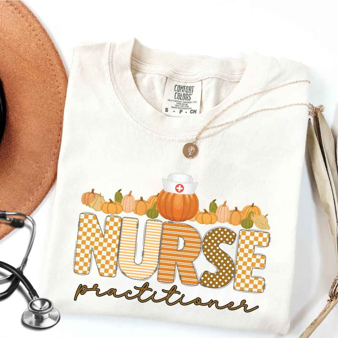 Nurse Practitioner Pumpkin Fall T-shirt