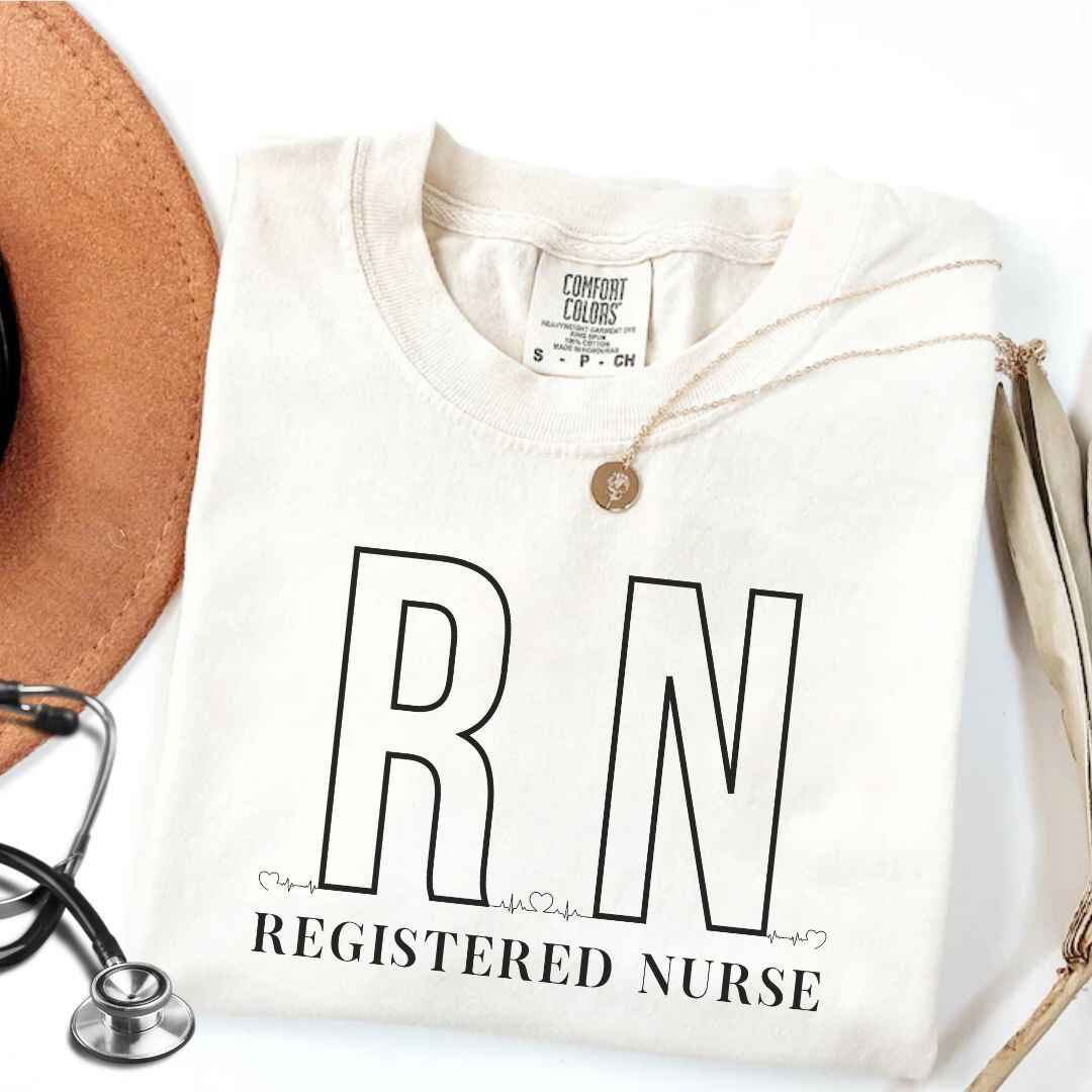 Registered Nurse RN EKG Minimalist T-shirt