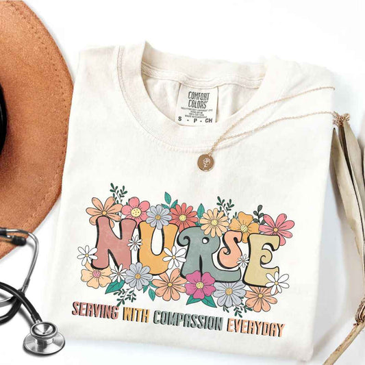 Serving With Compassion Everyday Nurse T-shirt