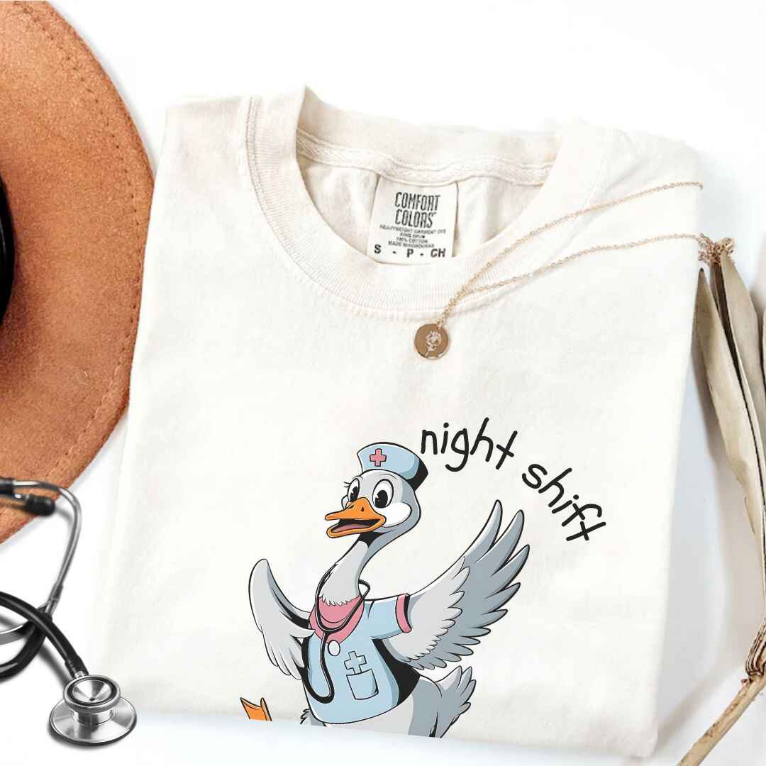 Night Shift Silly Goose Funny T-shirt