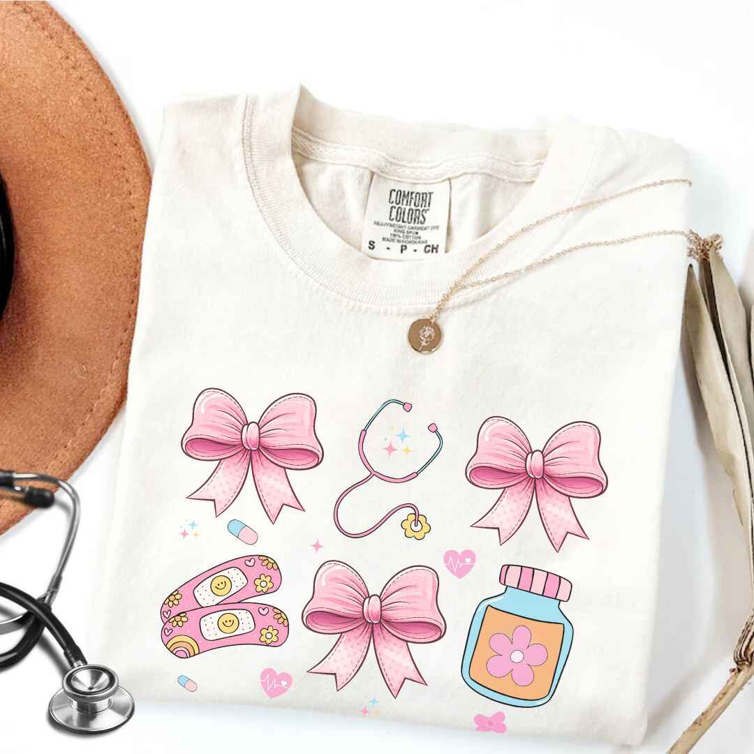 Girly Coquette Nurse T-shirt